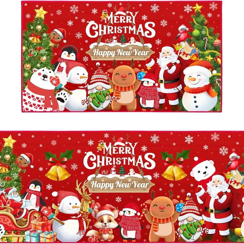 Festive Christmas Kitchen Mat Set Stornfield