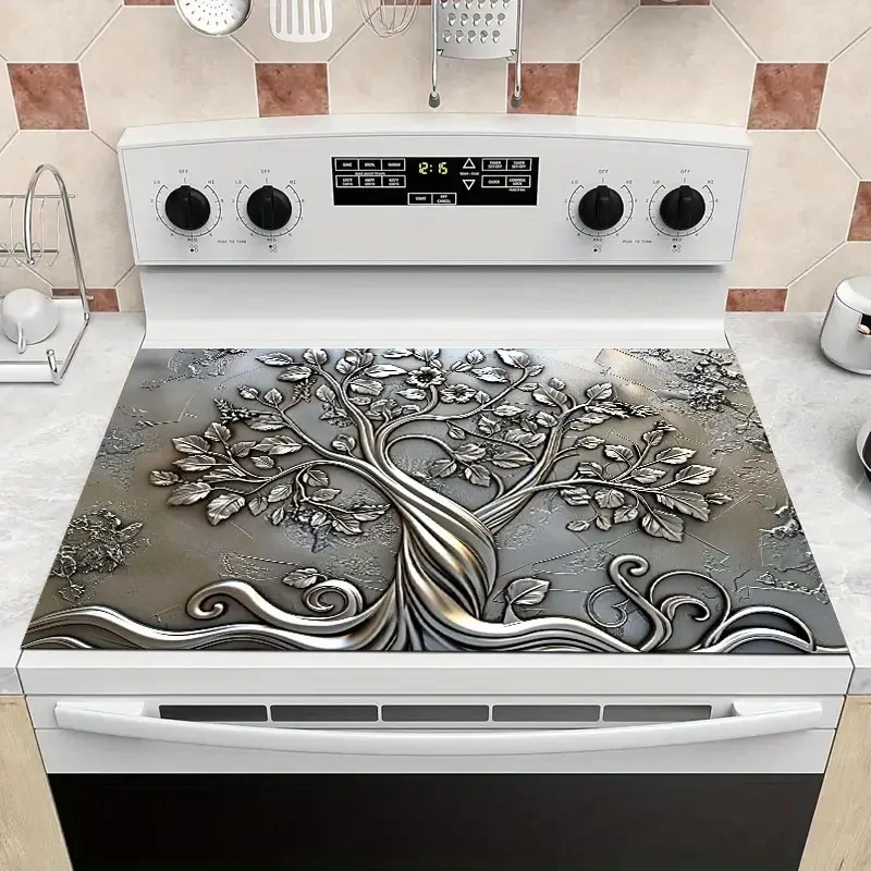 Elegant Tree of Life Decorative Kitchen Mat Stornfield