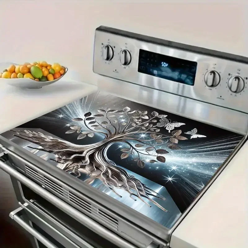 Elegant Tree of Life Decorative Kitchen Mat Stornfield