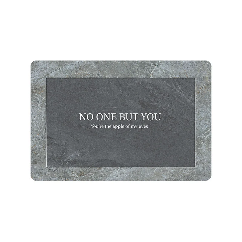 Elegant Marble Design Bathroom Mat Stornfield
