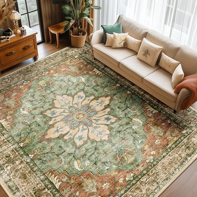 Elegant Floral Pattern Area Rug Stornfield