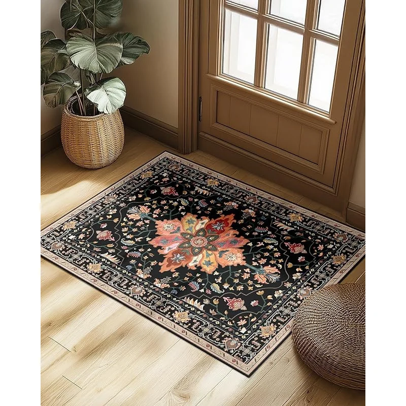 Elegant Floral Pattern Area Rug Stornfield