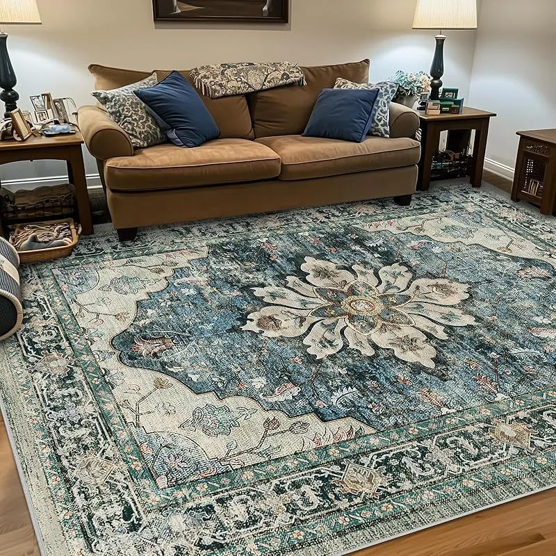 Elegant Floral Pattern Area Rug Stornfield