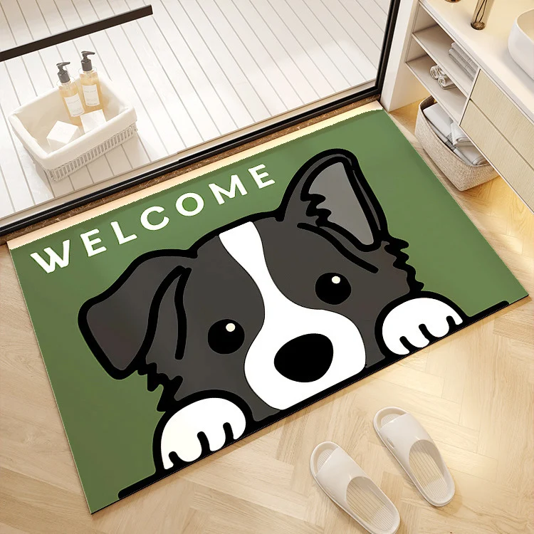 Decorative Panda Print Bath Mat Stornfield