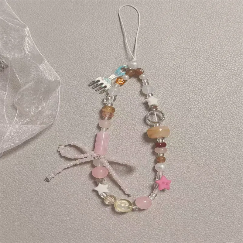 Künstlerischer Perlen Charm Handyband Karnz