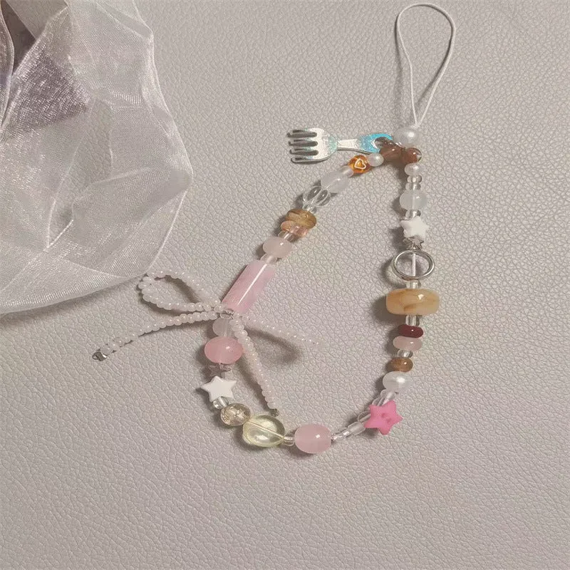 Künstlerischer Perlen Charm Handyband Karnz