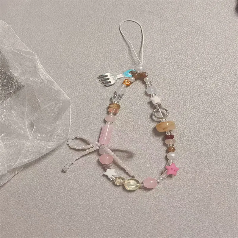 Künstlerischer Perlen Charm Handyband Karnz