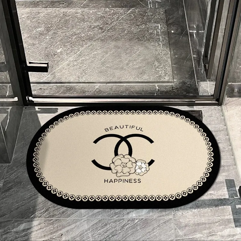 Decorative Floral Entryway Mat Stornfield