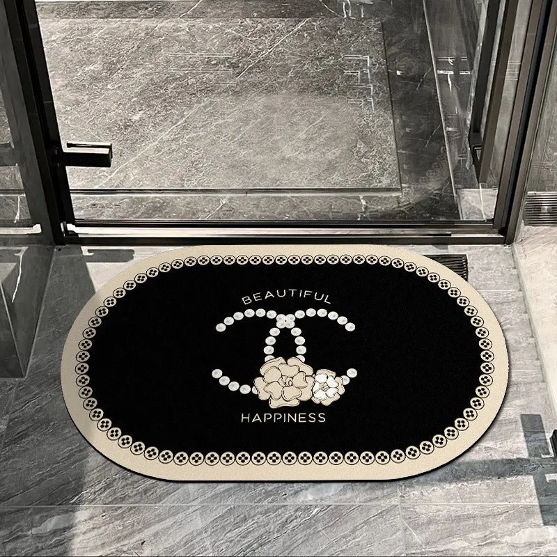 Decorative Floral Entryway Mat Stornfield