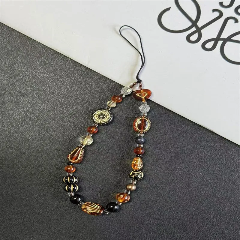 Künstlerische Perlen-Charm-Halskette Karnz 1790135357
