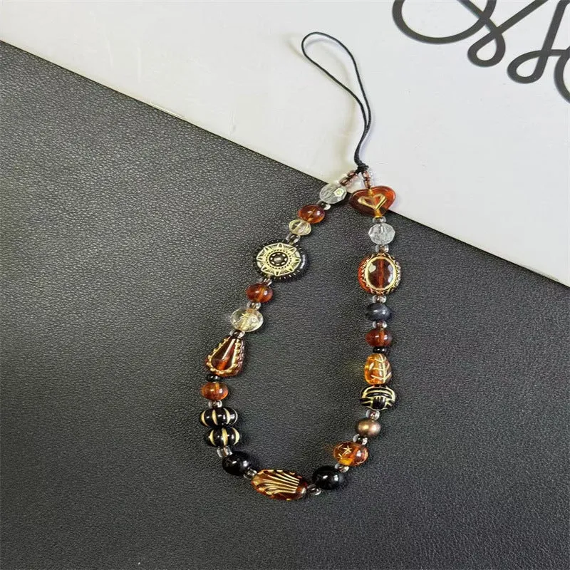 Künstlerische Perlen-Charm-Halskette Karnz 1790135357