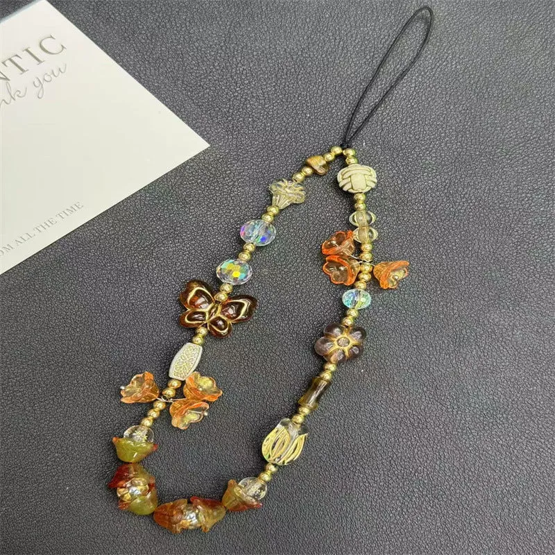 Künstlerische Perlen-Charm-Halskette Karnz 1790135357