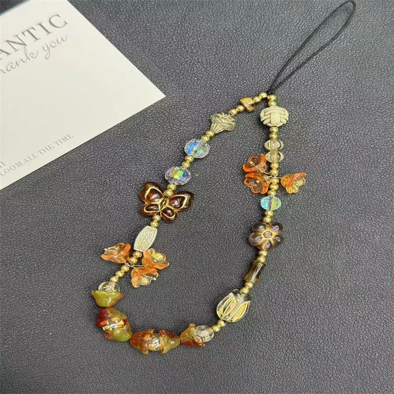 Künstlerische Perlen-Charm-Halskette Karnz 1790135357