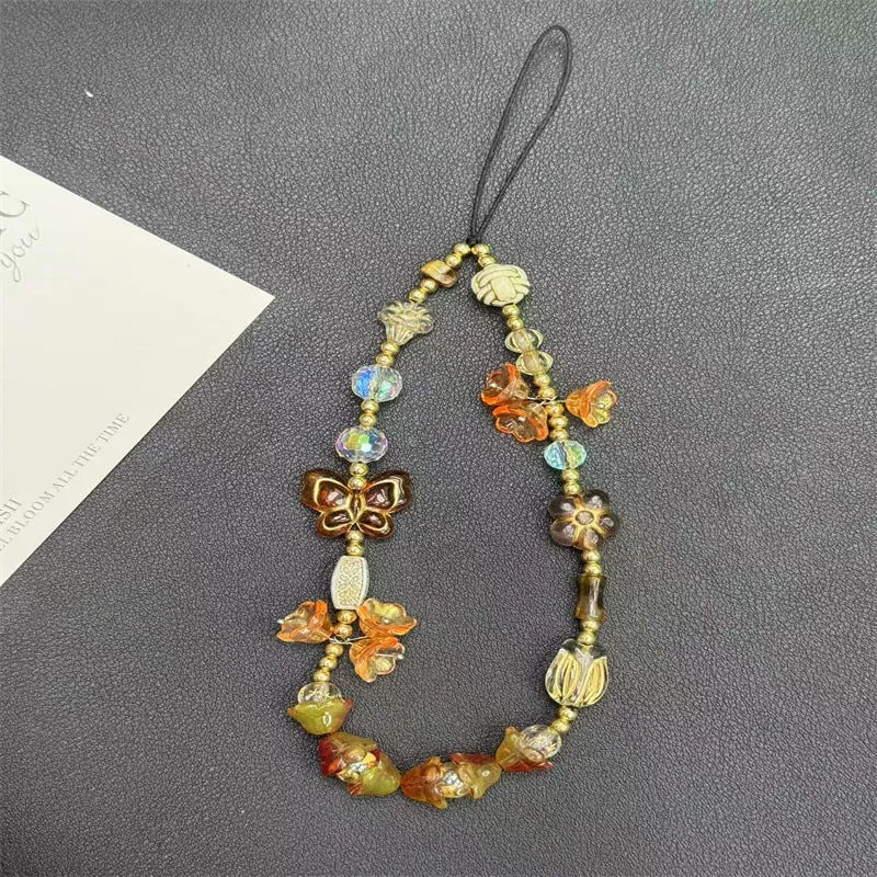 Künstlerische Perlen-Charm-Halskette Karnz 1790135357