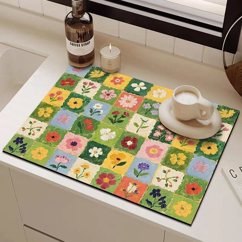 Decorative Floral Art Mat Stornfield
