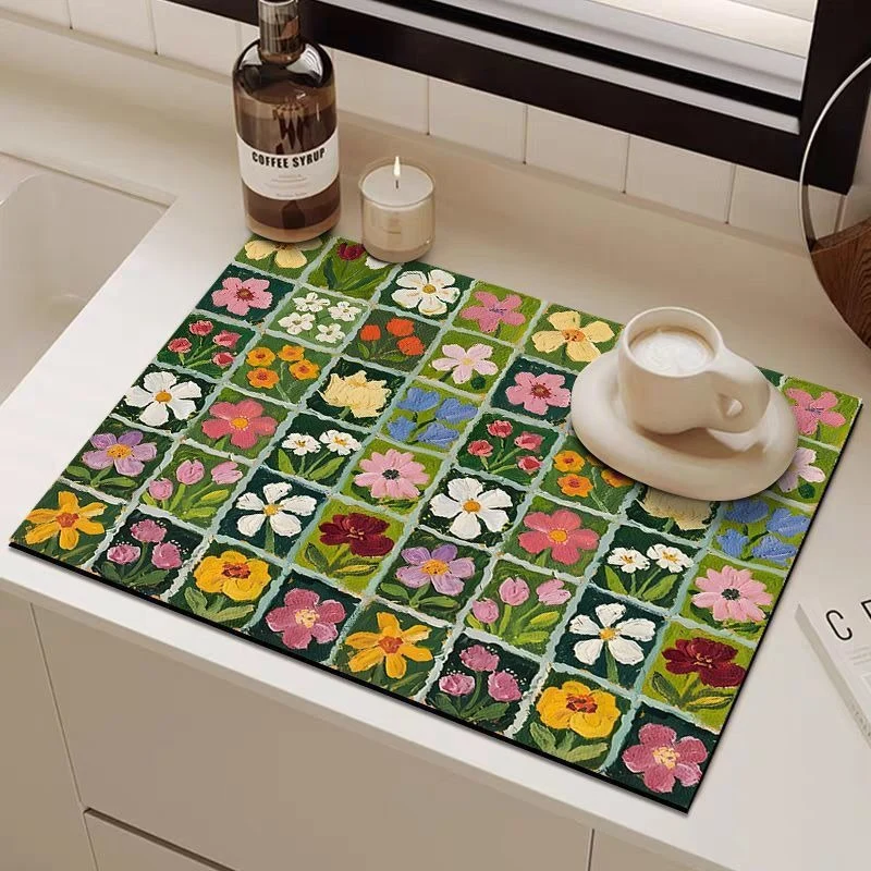 Decorative Floral Art Mat Stornfield