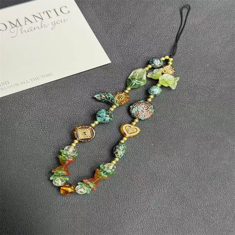 Künstlerischer Perlen Charm Brillenhalter Karnz