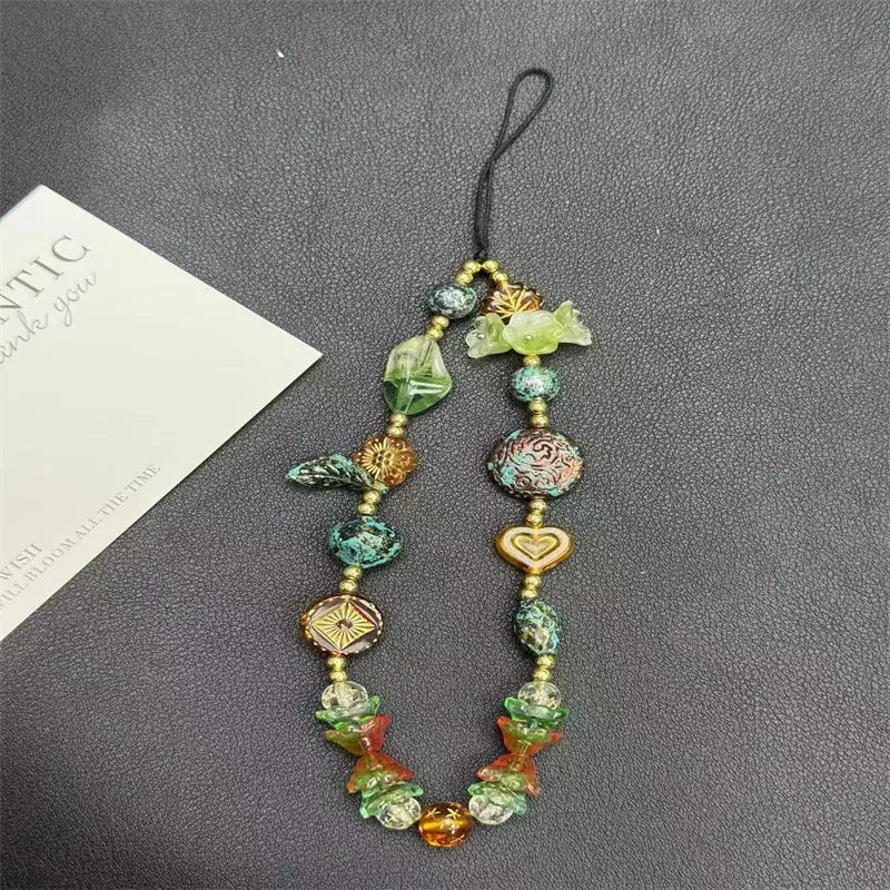 Künstlerischer Perlen Charm Brillenhalter Karnz