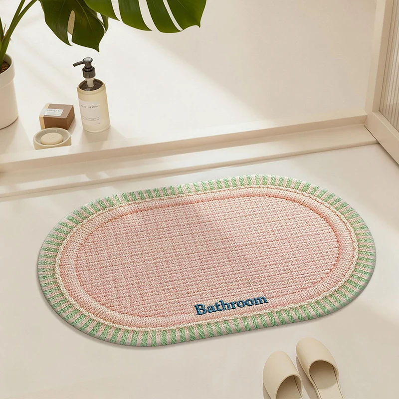 Elegante strukturierte Badezimmermatte
