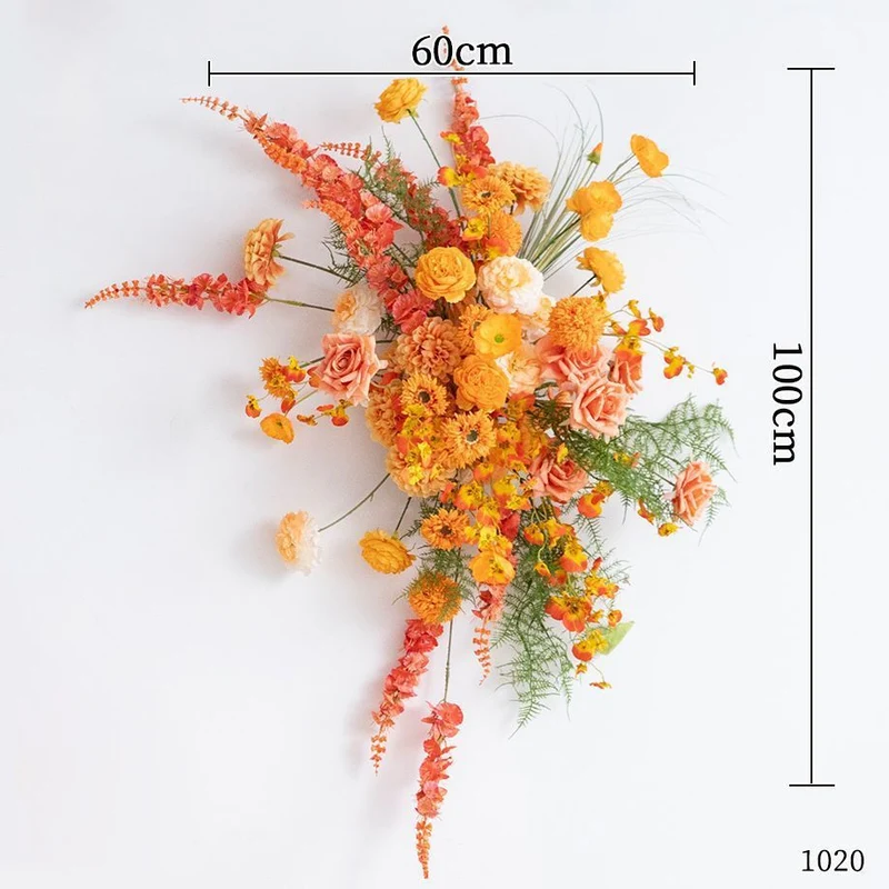 Lebendige Blumen Wanddeko
