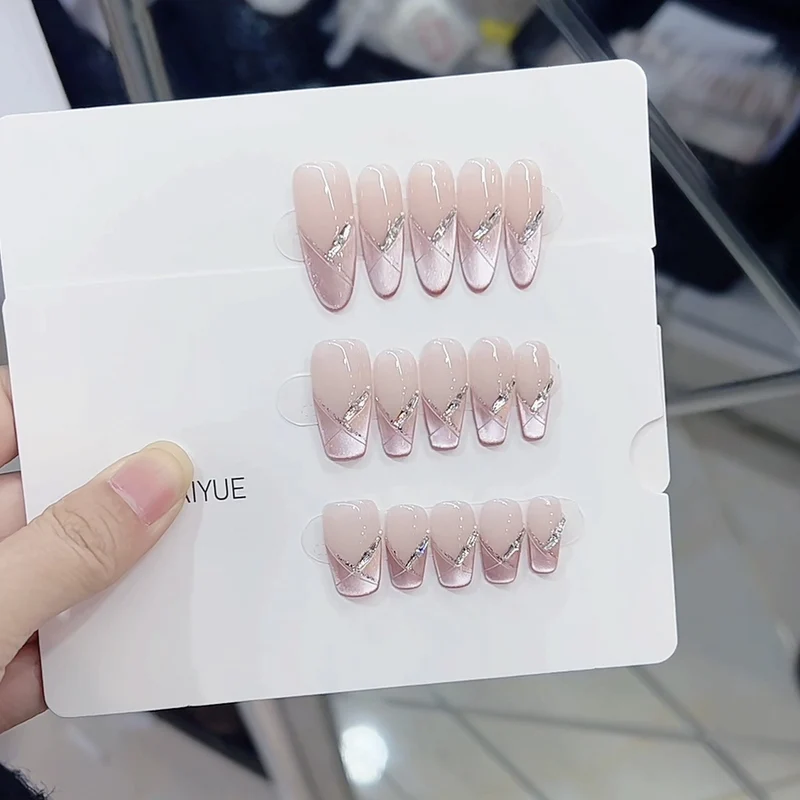 Elegant Gel Press-On Nail Set Stornfield