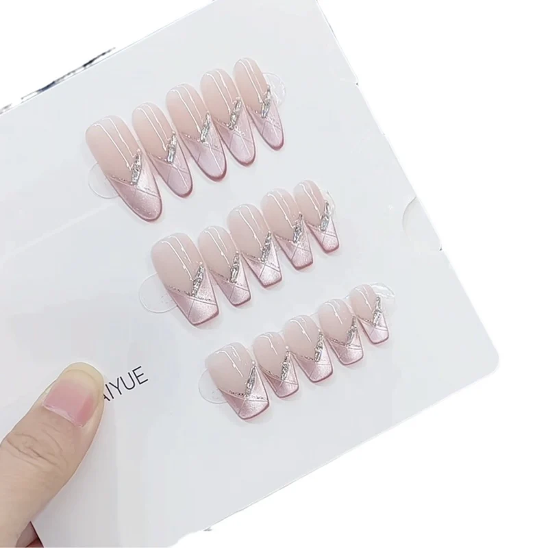 Elegant Gel Press-On Nail Set Stornfield