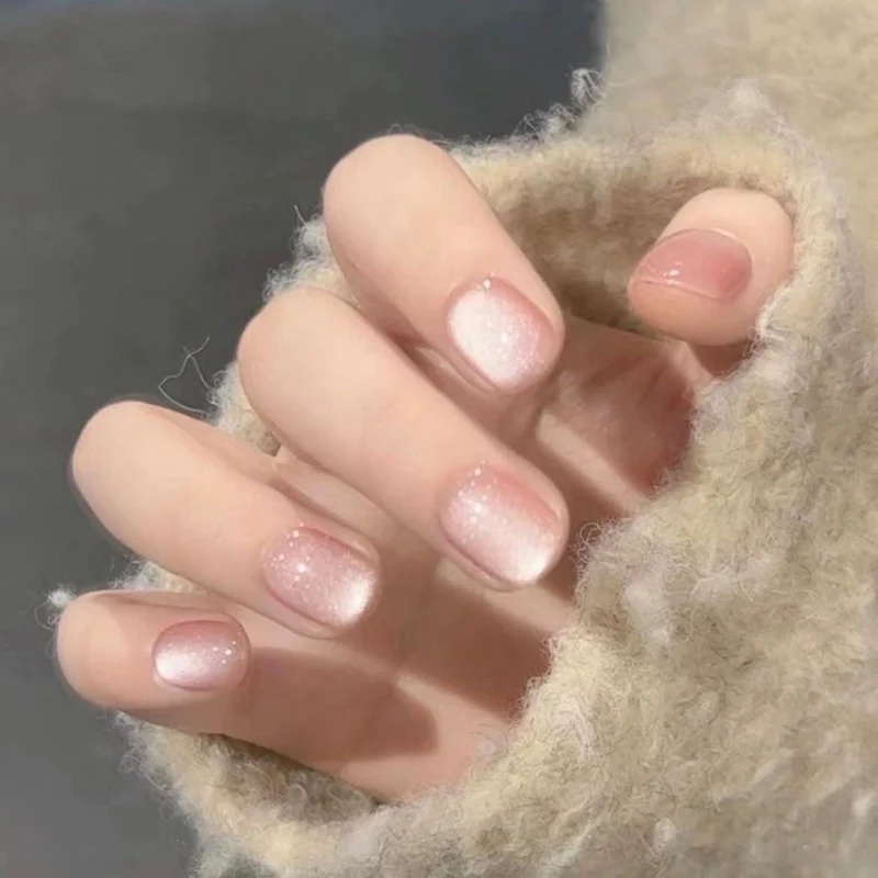 Elegant French Tip Press-On Nails Stornfield