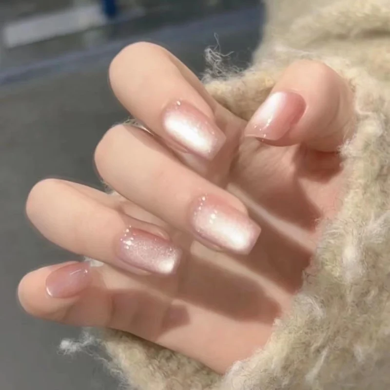 Elegant French Tip Press-On Nails Stornfield