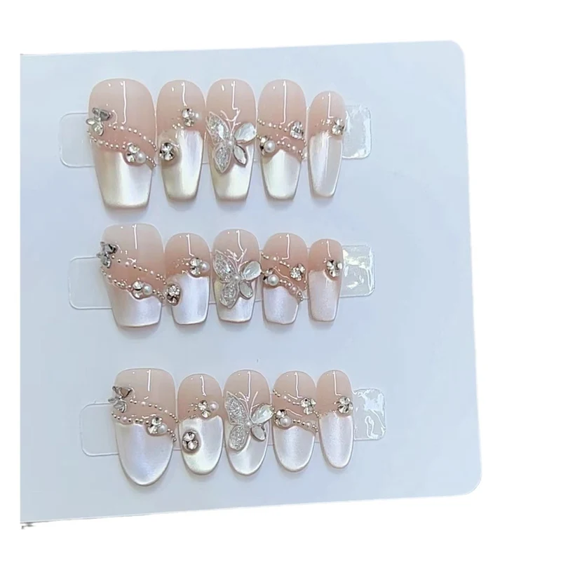 Elegant Floral Press-On Nail Art Set Stornfield