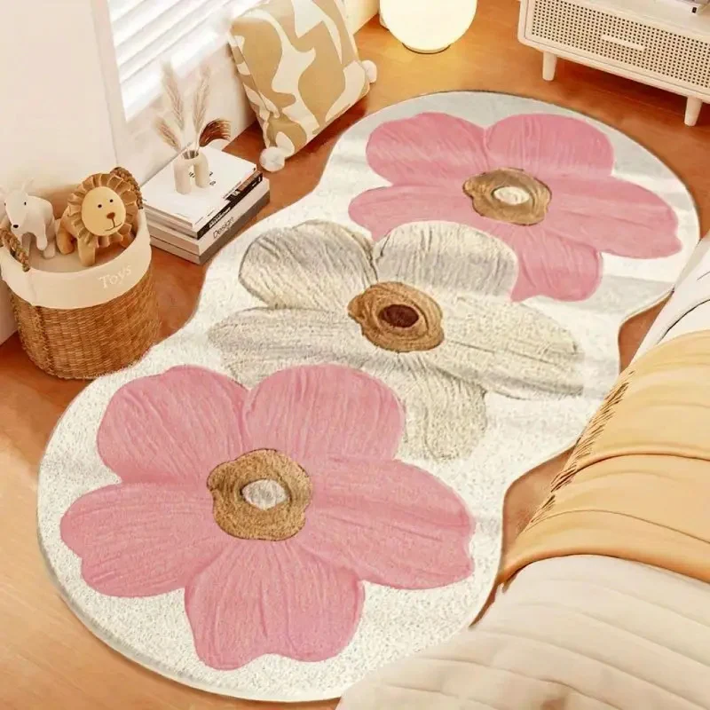 Blumenförmiger Teppich