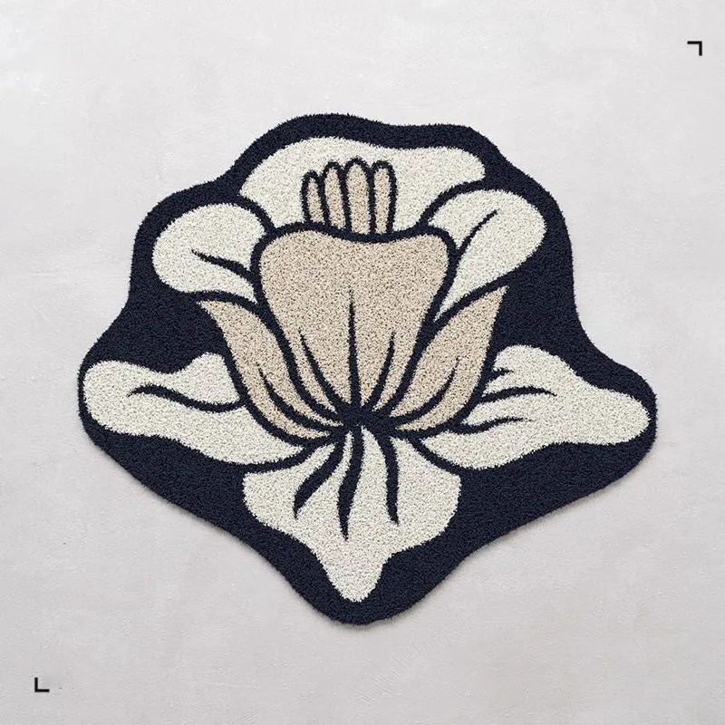 Blumenförmiger Teppich 1789754099