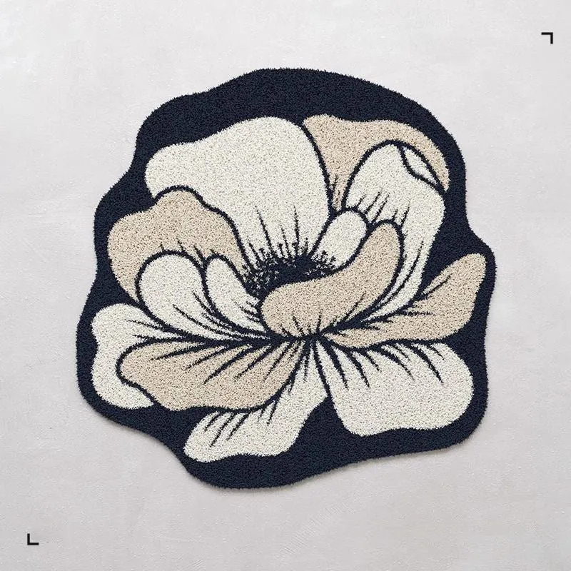 Blumenförmiger Teppich 1789754099