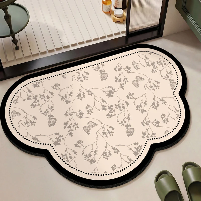 Elegante Vintage Blumenmuster Bereichsmatte