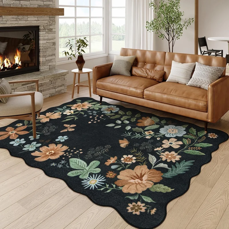 Dekorativer floraler Teppich