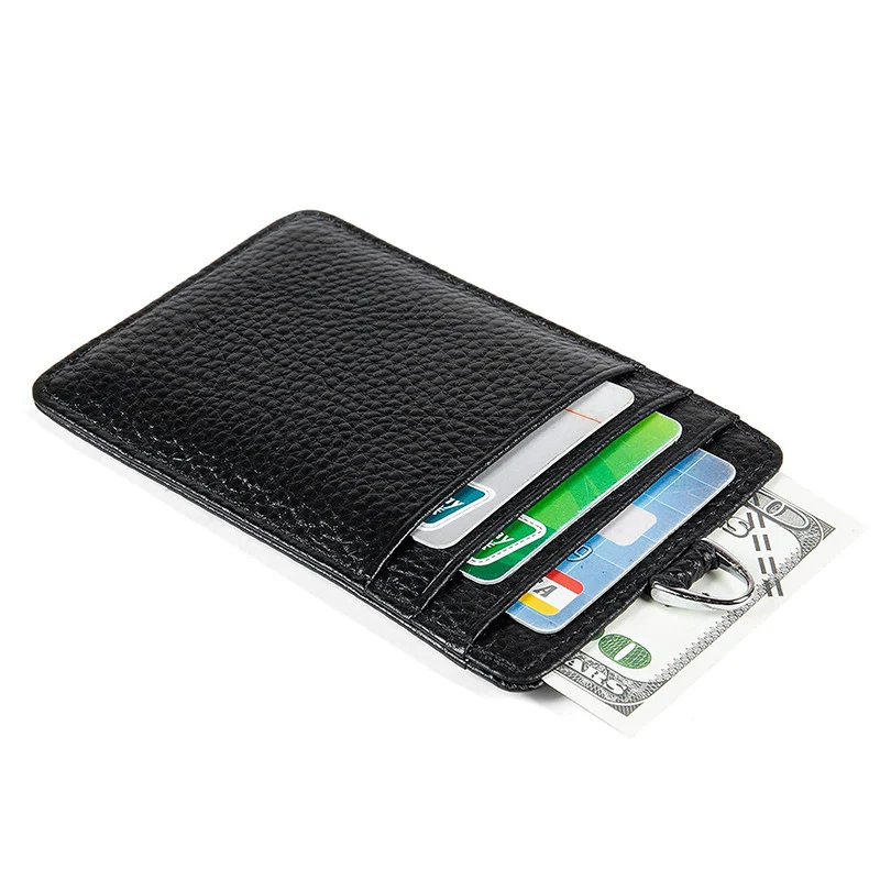 Versatile RFID-Blocking Leather ID Card Holder Stornfield