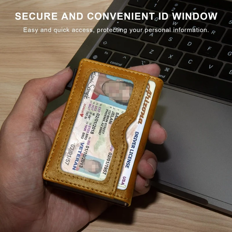 RFID-Blocking Slim Leather Cardholder Stornfield