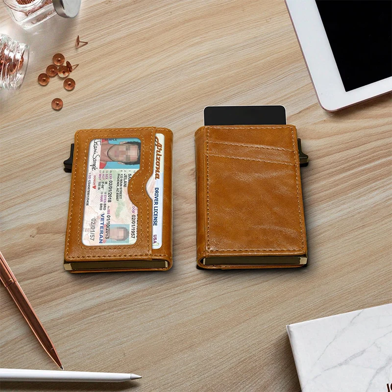RFID-Blocking Slim Leather Cardholder Stornfield