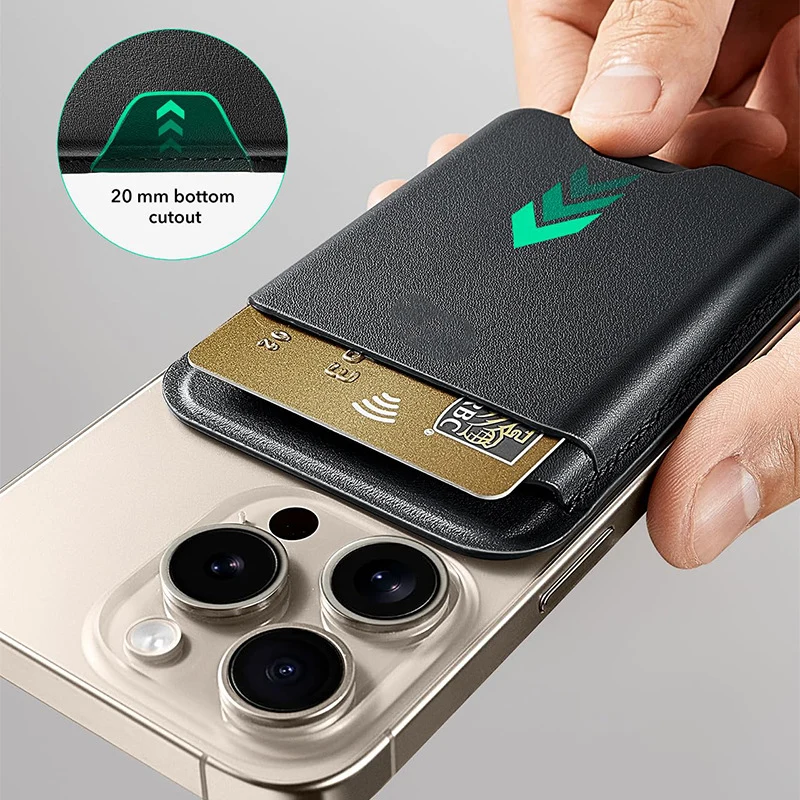 Magnetic Leather Phone Wallet Stornfield
