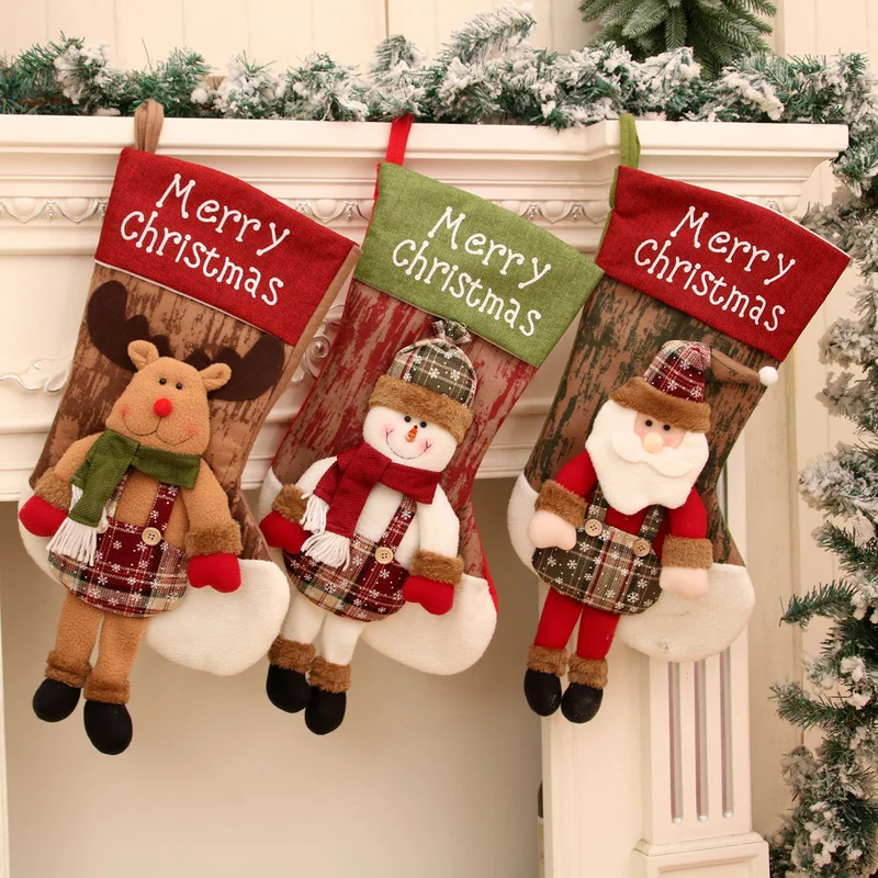 Plush Reindeer Christmas Stocking Stornfield