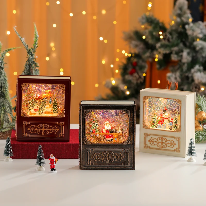 Musical Snow Globe Book Decoration Stornfield