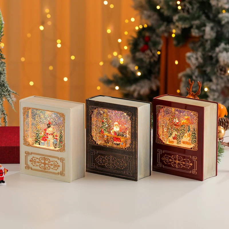 Musical Snow Globe Book Decoration Stornfield