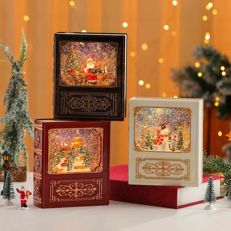 Musical Snow Globe Book Decoration Stornfield