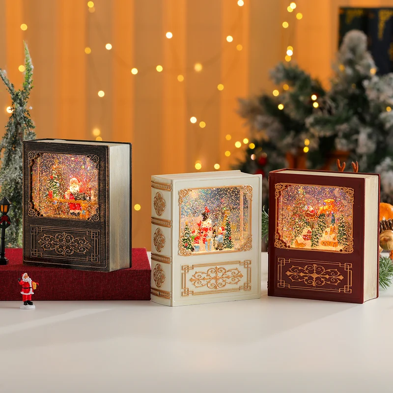 Musical Snow Globe Book Decoration Stornfield