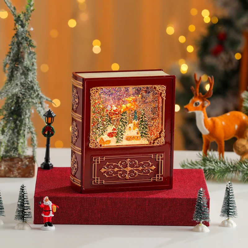 Musical Snow Globe Book Decoration Stornfield