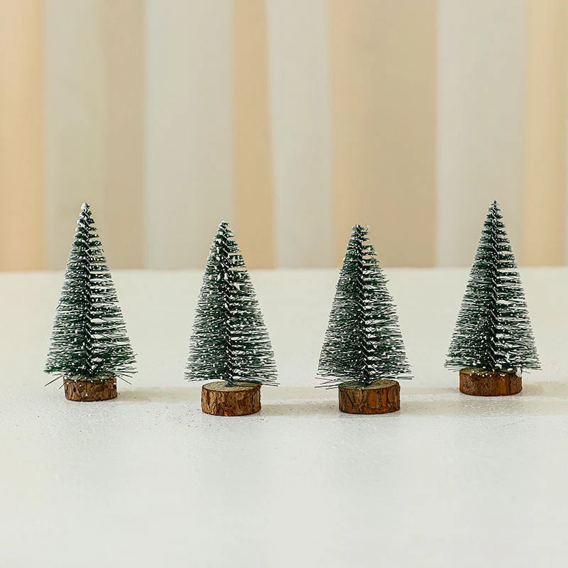 Miniature Christmas Tree Figurines Set Stornfield