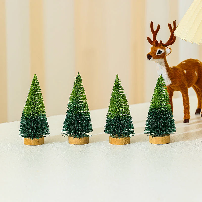 Miniature Christmas Tree Figurines Set Stornfield