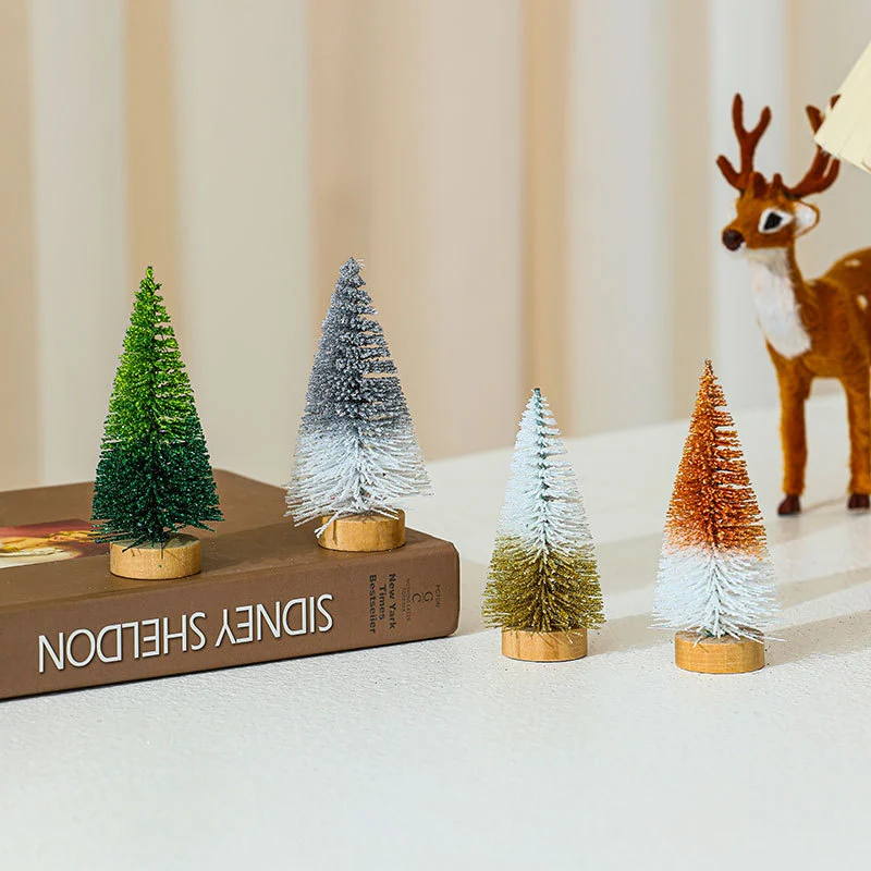 Miniature Christmas Tree Figurines Set Stornfield