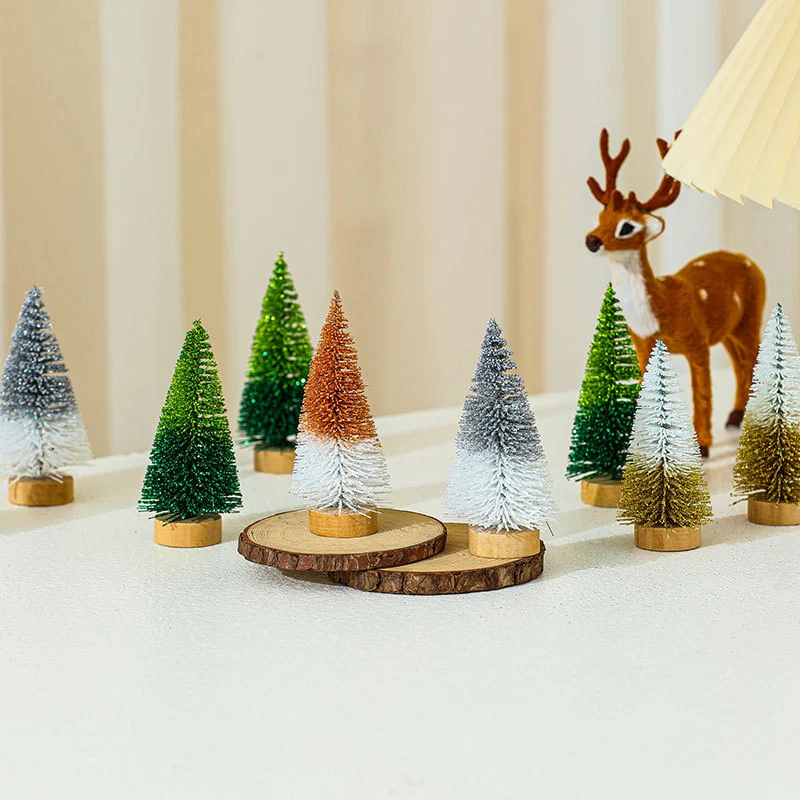 Miniature Christmas Tree Figurines Set Stornfield