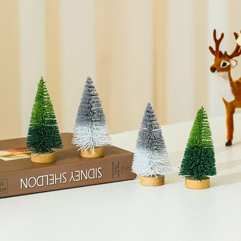 Miniature Christmas Tree Figurines Set Stornfield