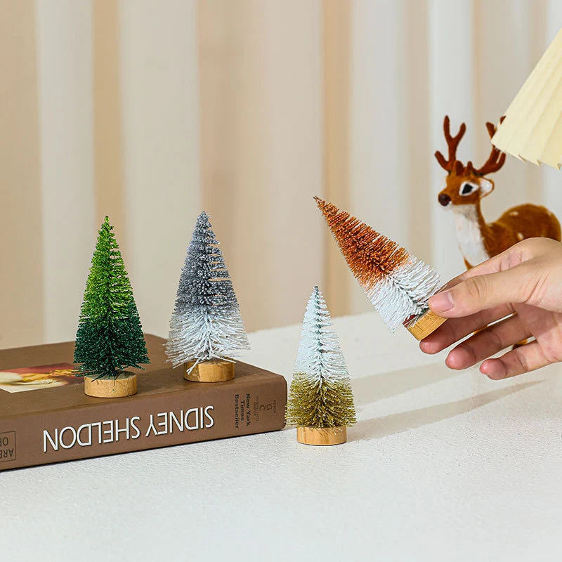 Miniature Christmas Tree Figurines Set Stornfield